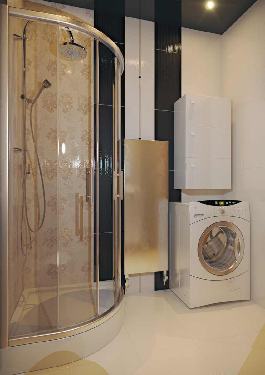 Гостевой санузел в квартире на 15ом этаже