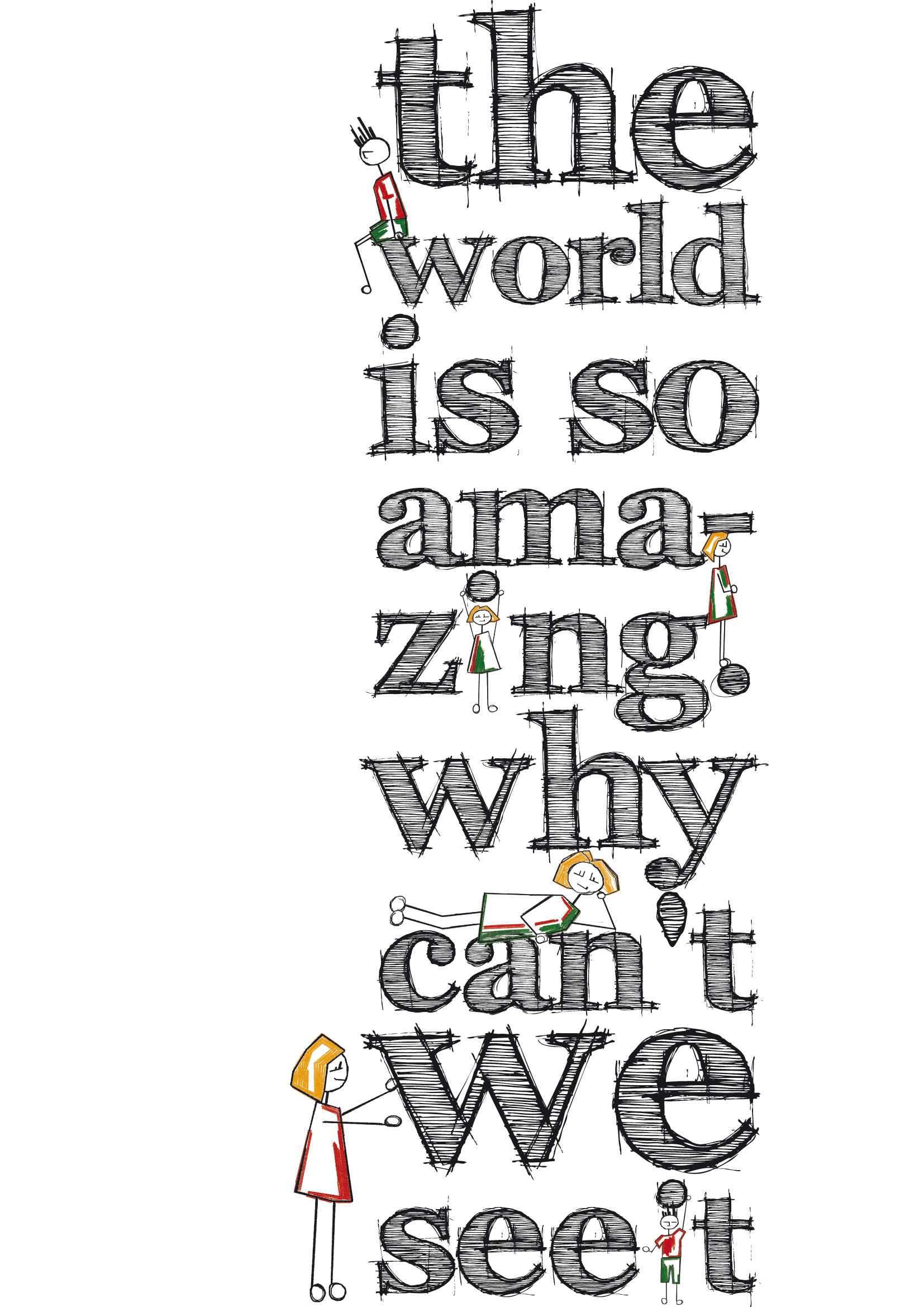 плакат "Why cant we see it?"