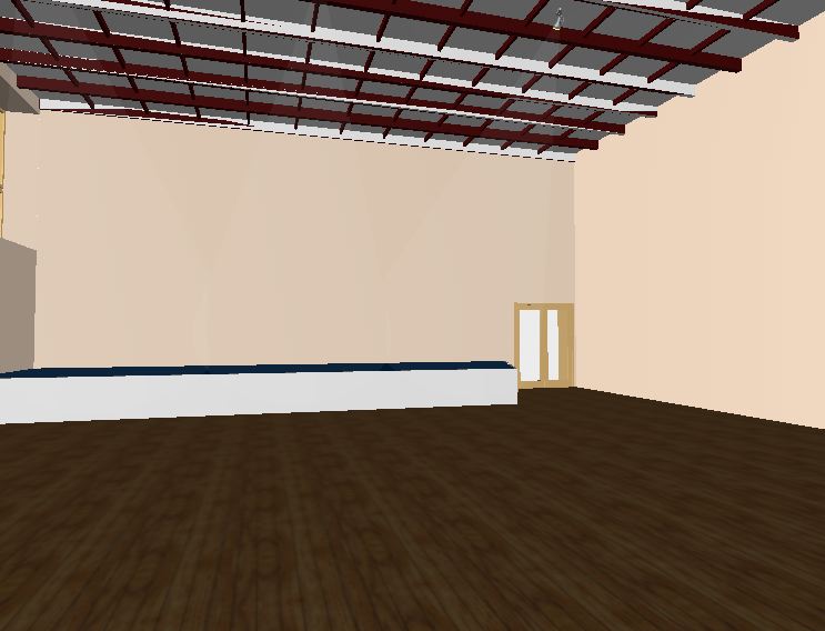 визуализация актовый зал школы