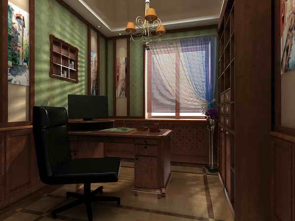 Дизайн-проект жилого дома (кабинет)