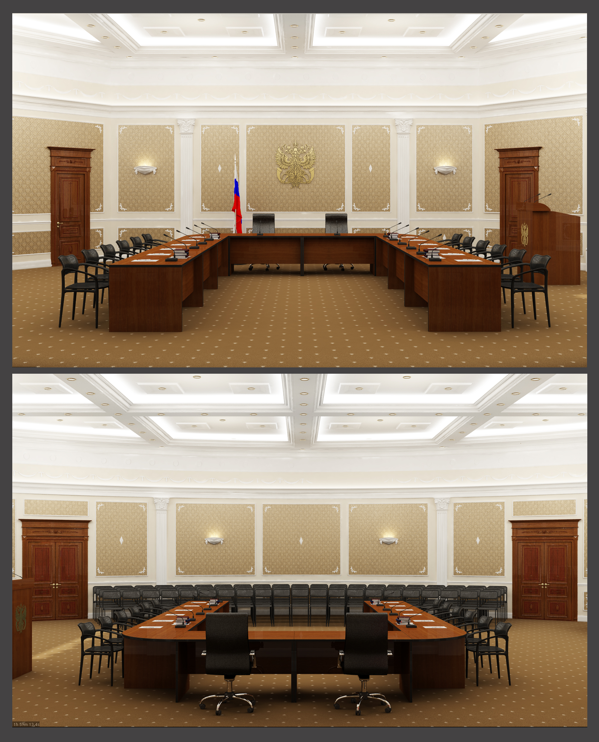 Классический интерьер.