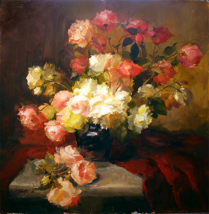 натюрморт с розами
