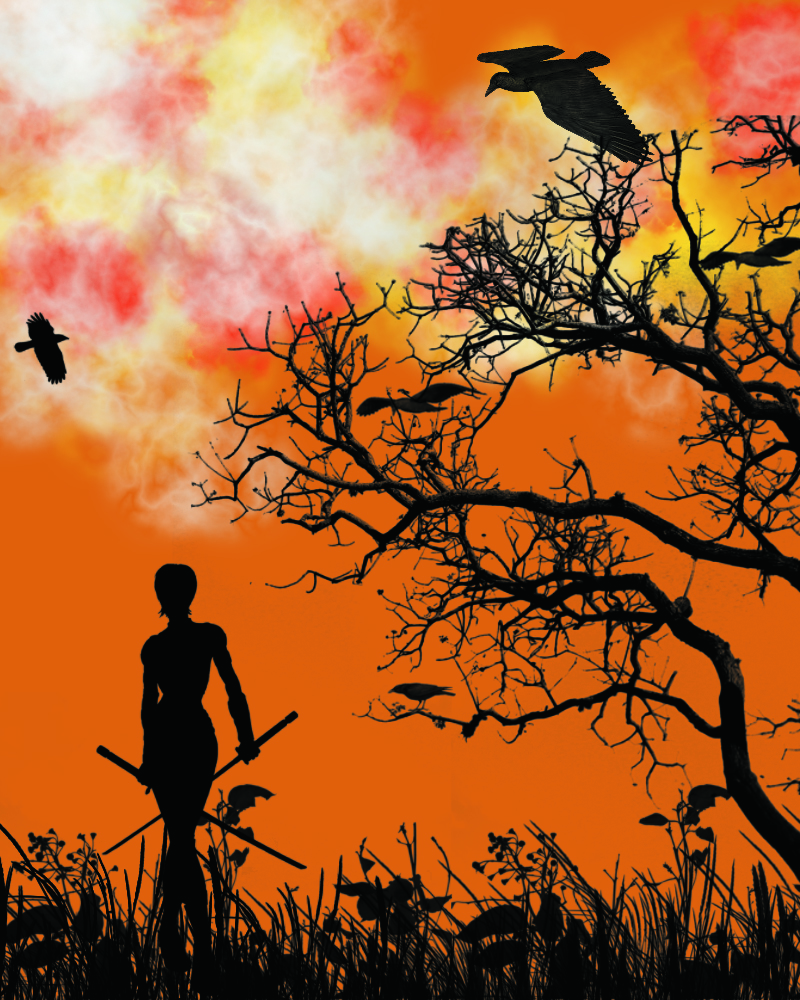 рисунок самурай