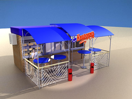 Фирменные павильоны "ШОРО" Эскиз