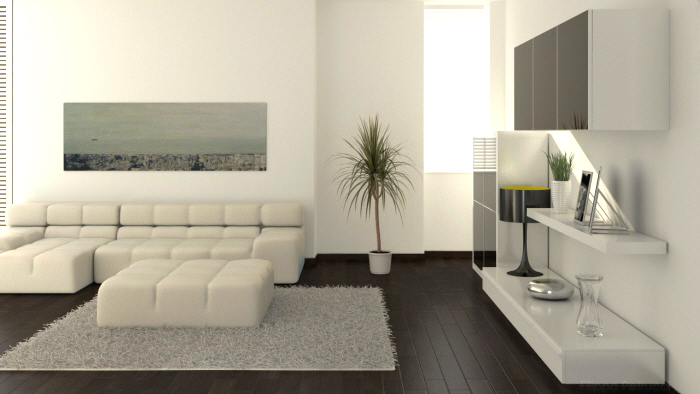 интерьер гостинной(вид 1)