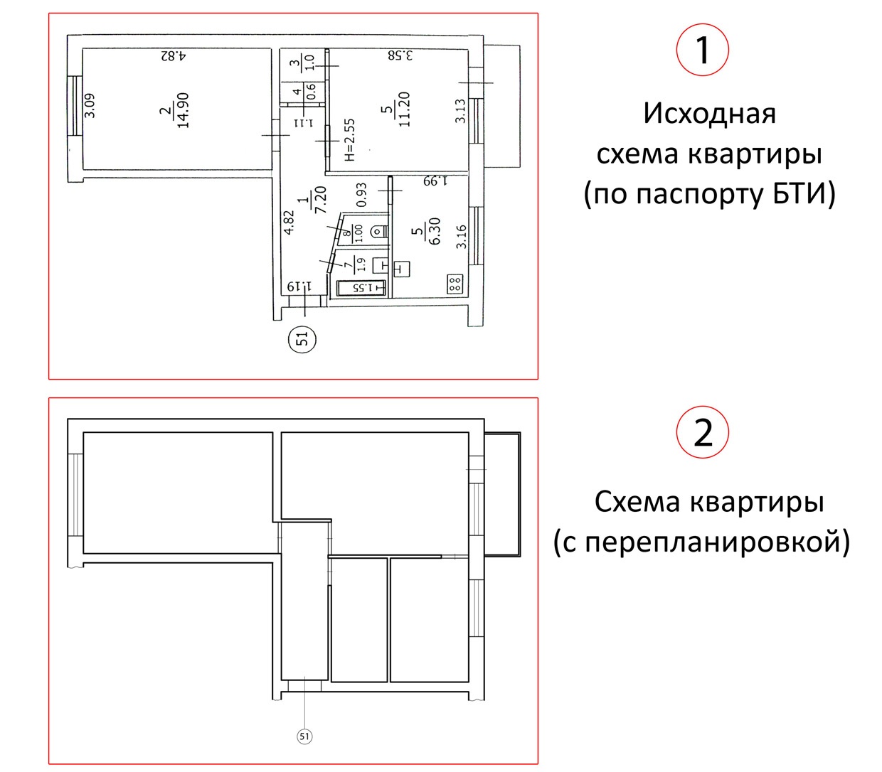 редактирование планов БТИ