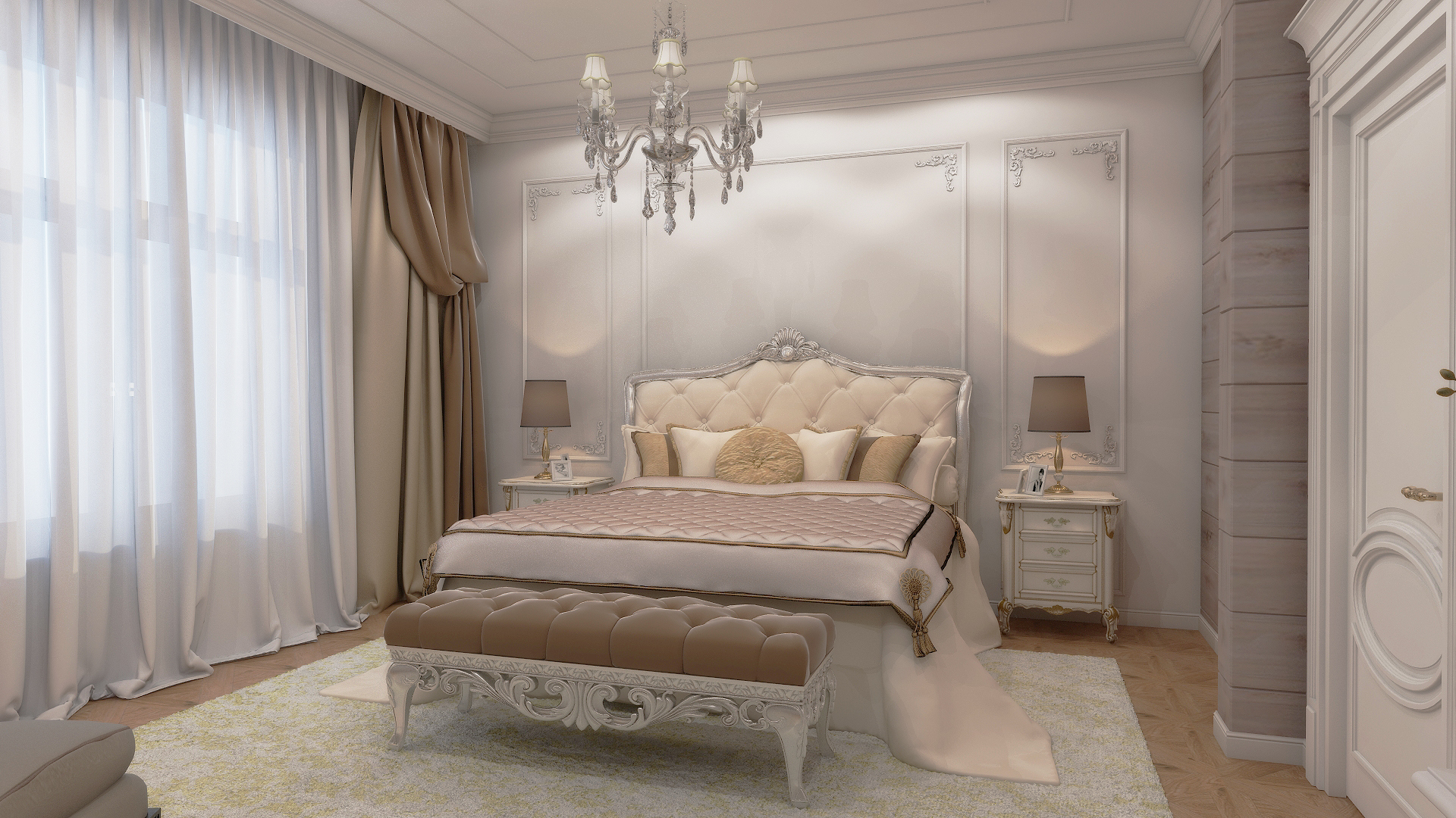 Спальня.Дом в Комарово.