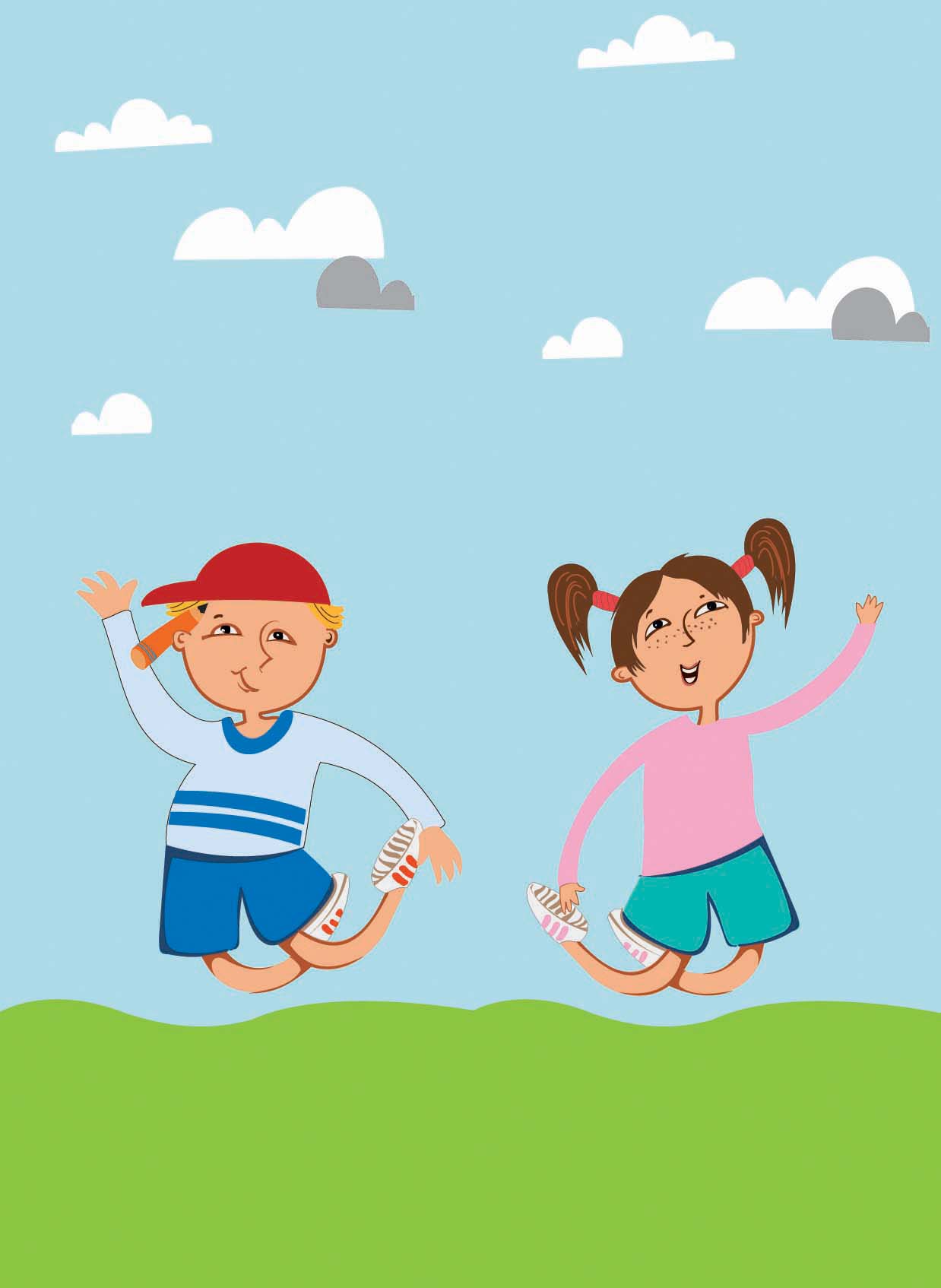 детки: мальчик и девочка