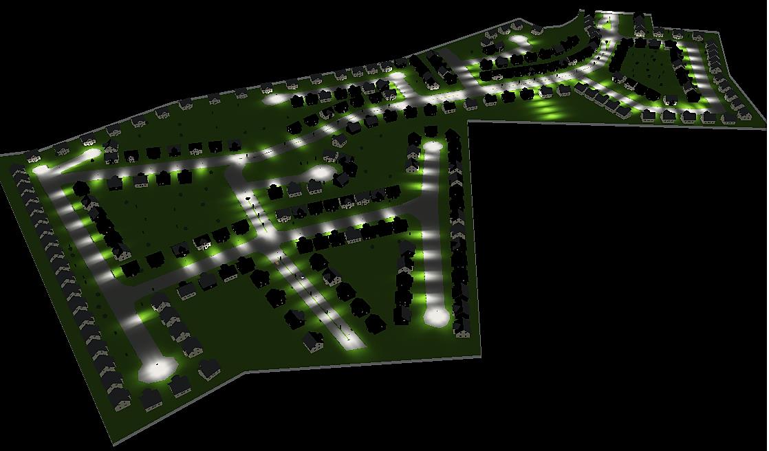 Освещение котеджного поселка