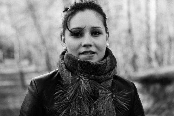 Лес, девушка