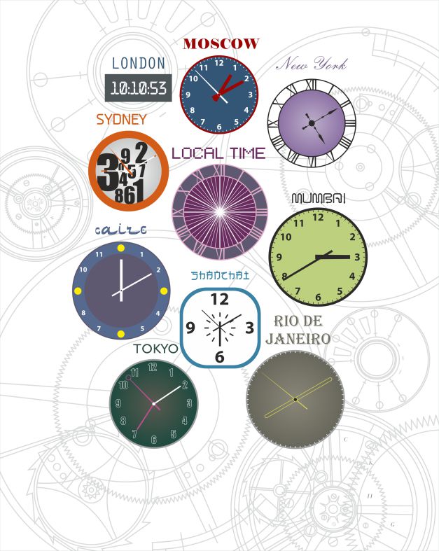 Фотопанно "Clocks" 1750x2200