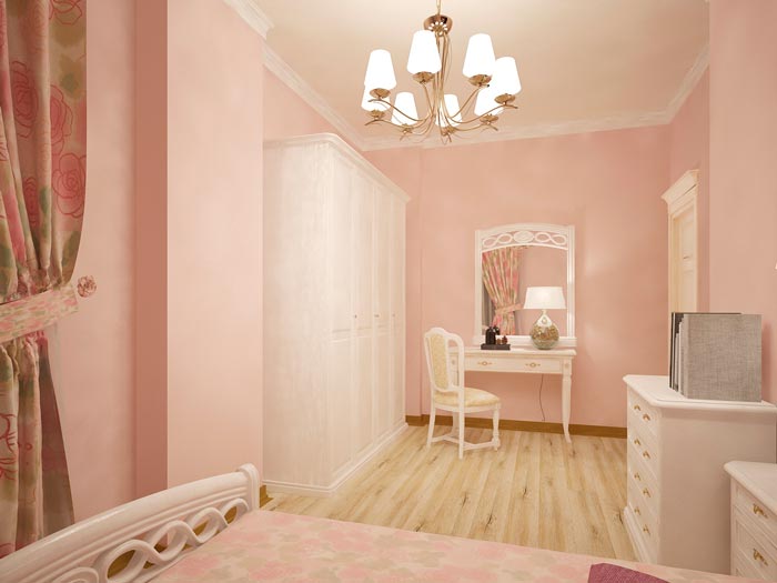 3 ком квартира, ЖК "Новое Павлино", Спальная, вечерний вид