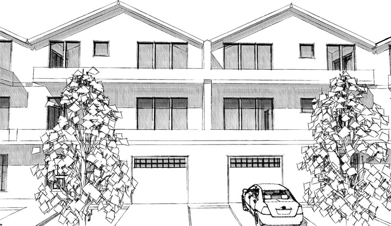 Таунхауз, концепция для коттеджного посёлка в г.Ростов на Дону