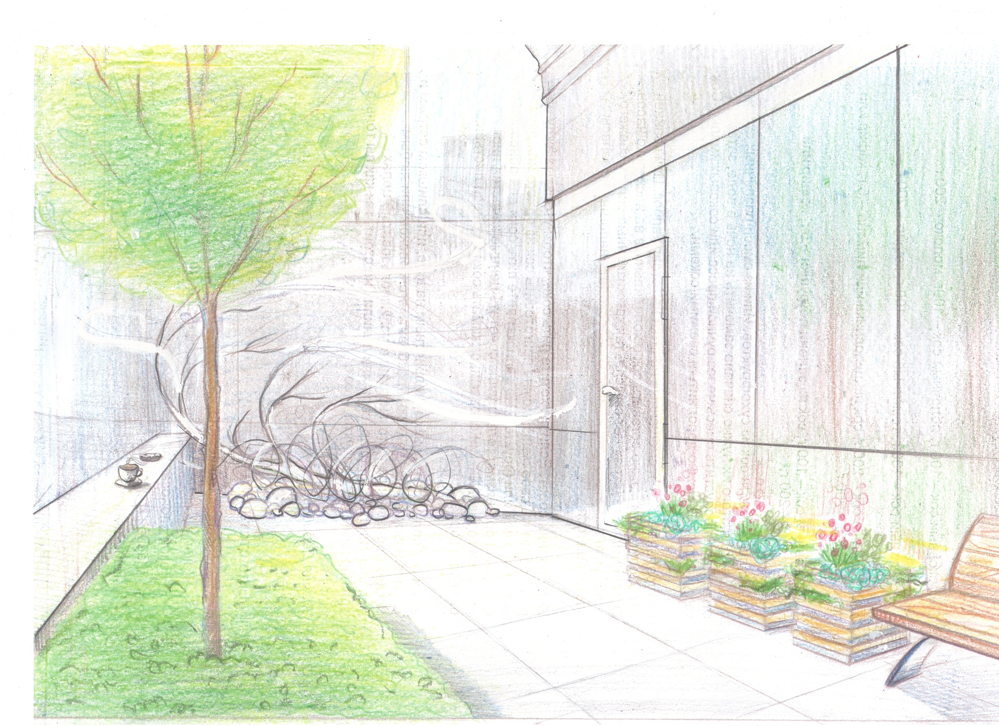 сад на крыше