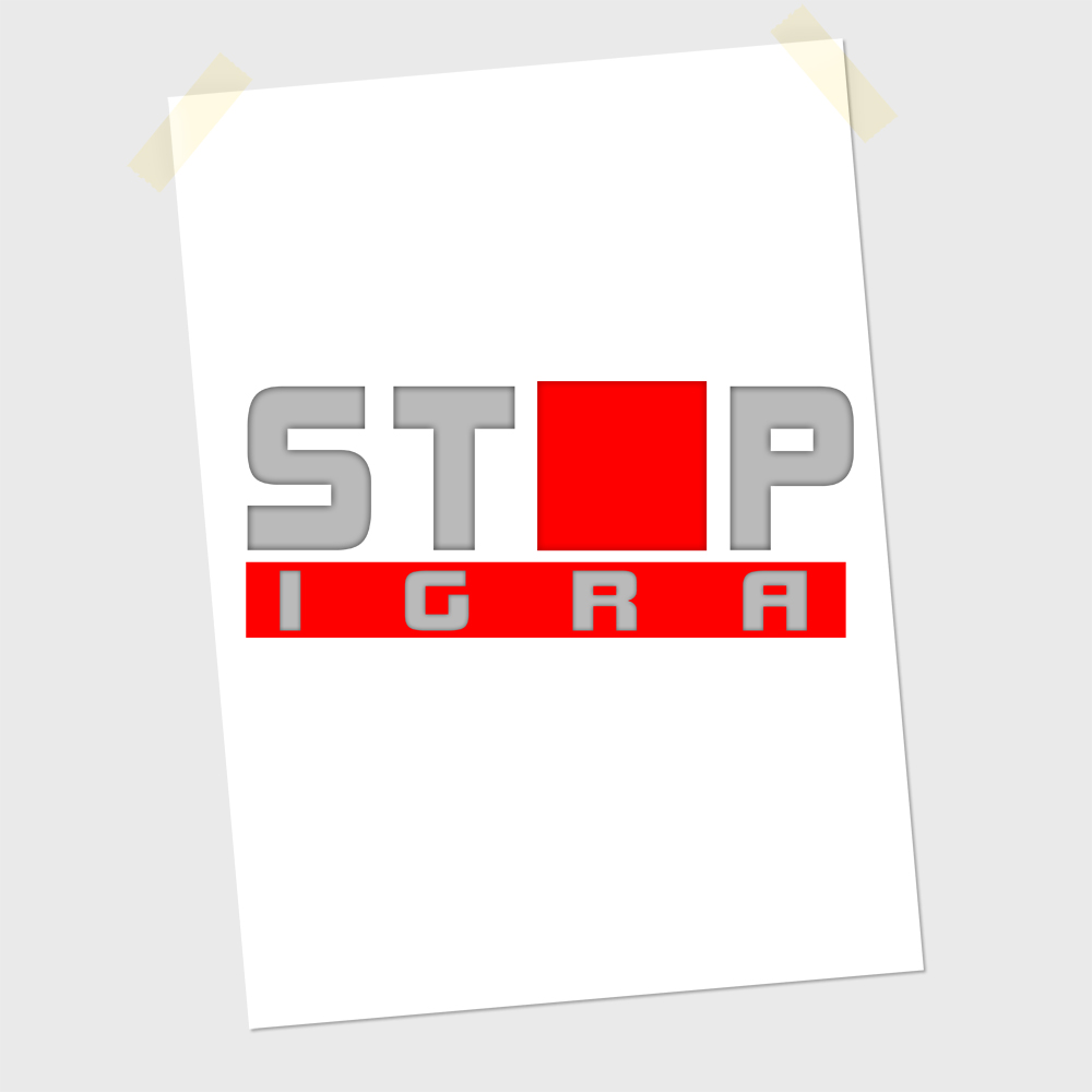 Логотип StopIgra. Вариант №12