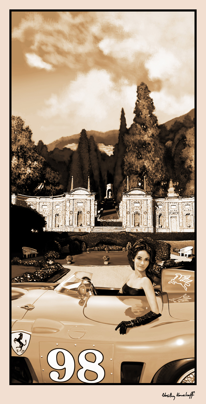 Villa d`Este , Italia & Ferrari 410