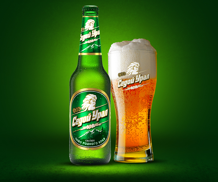 Пиво "Седой Урал". Редизайн