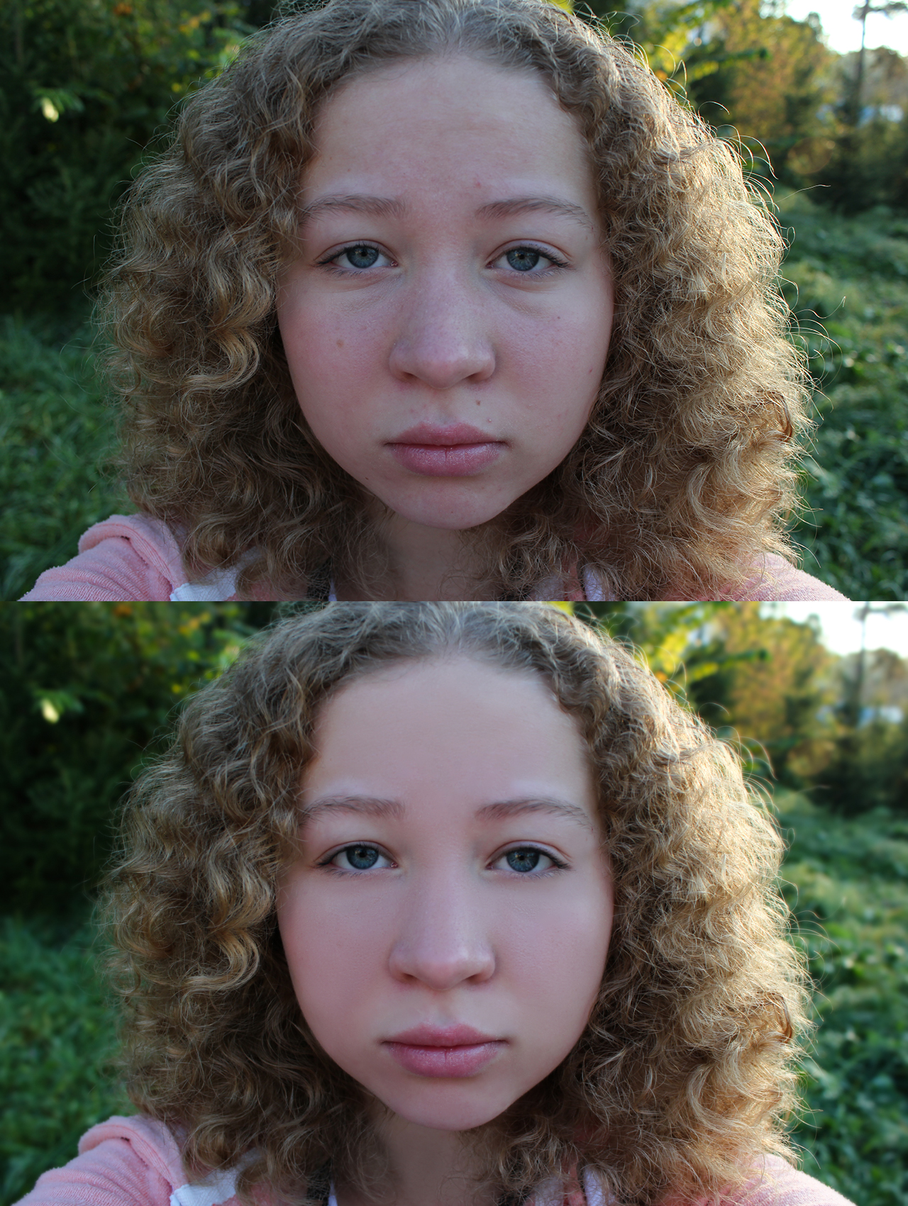 Ретушь женского фото