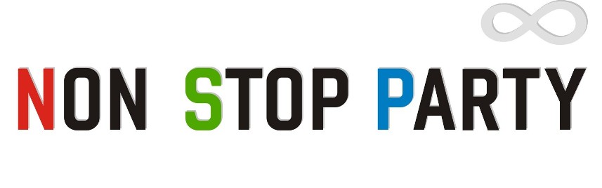 Логотип серии вечеринок "Non stop party"