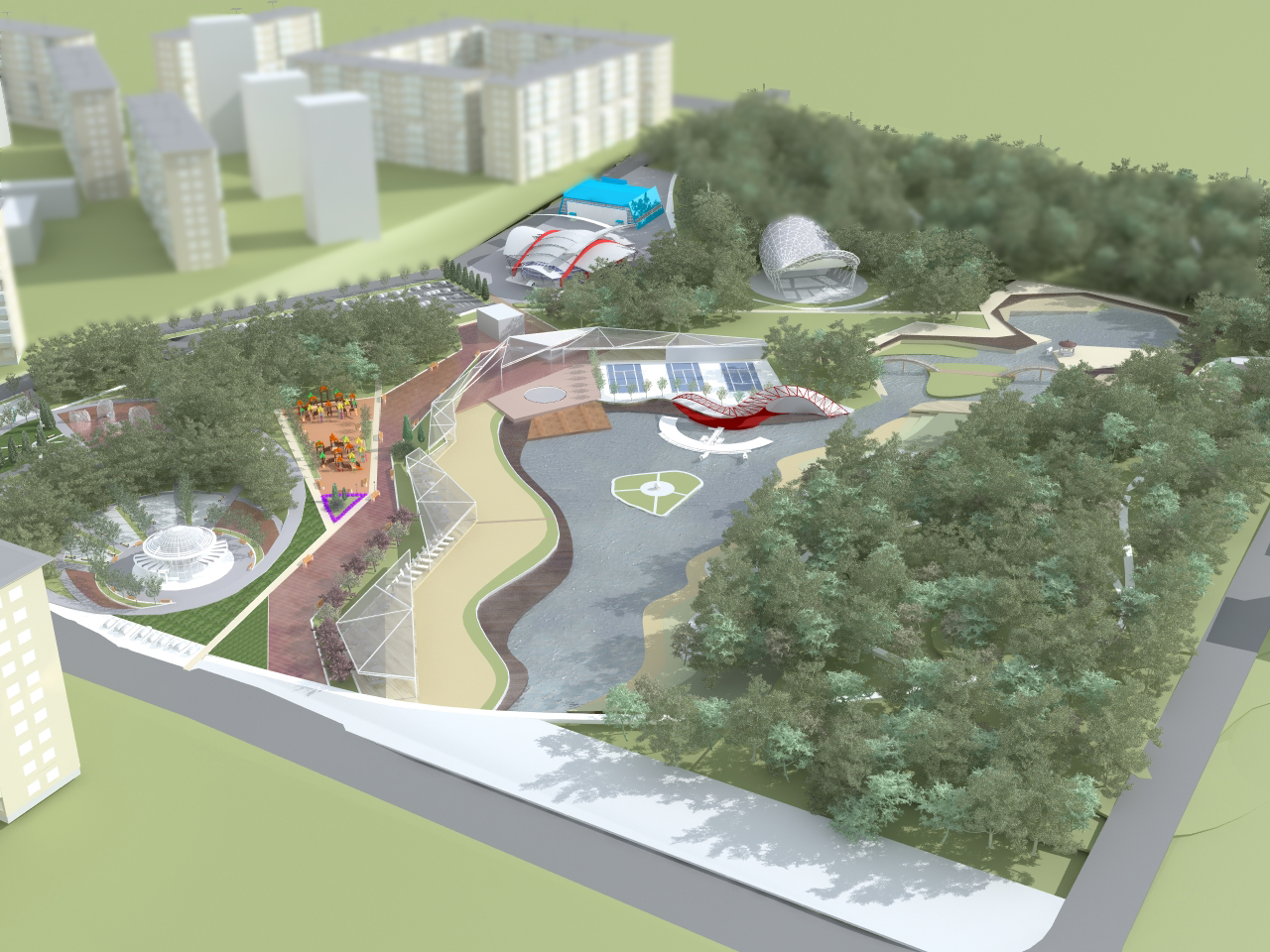 Зона отдыха "Лесная" в пос. Заречный