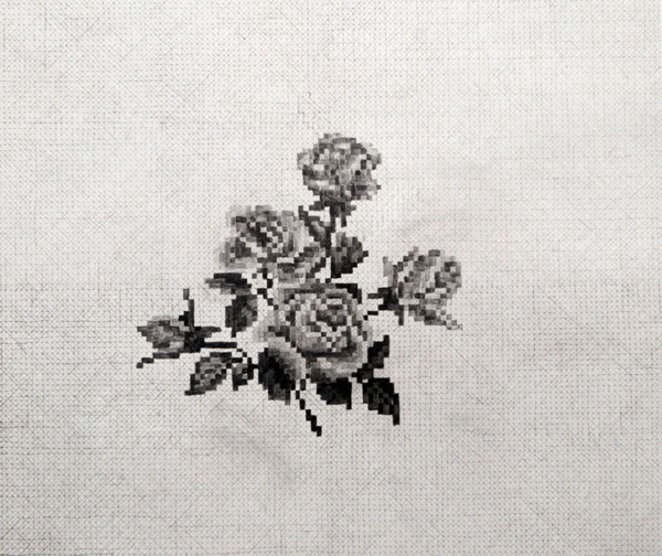 Сеточка.  (карандаш, 40*40)