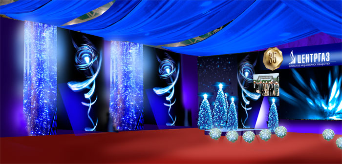 декорирование манежа для проведения праздничного мероприятия