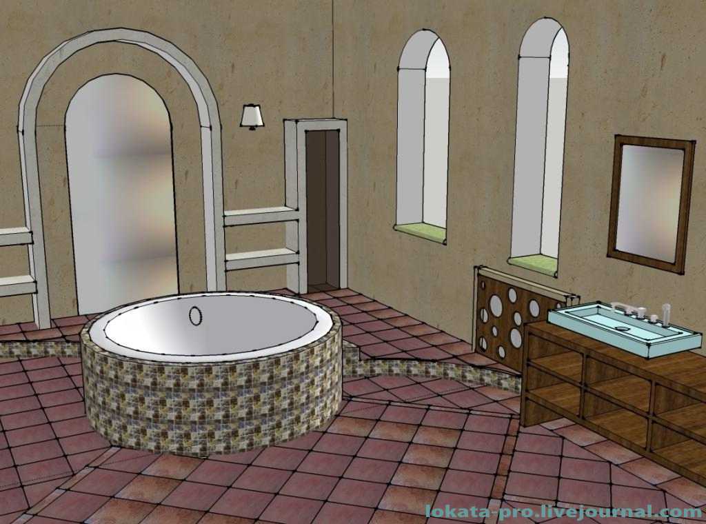 Санузел при спальной комнате