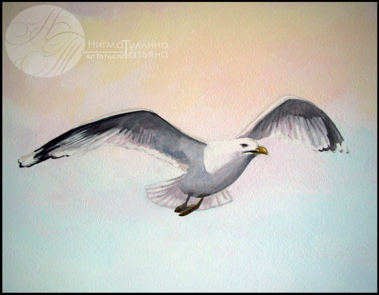 "Улочка с видом на море",Художественная Роспись на кухне _фр