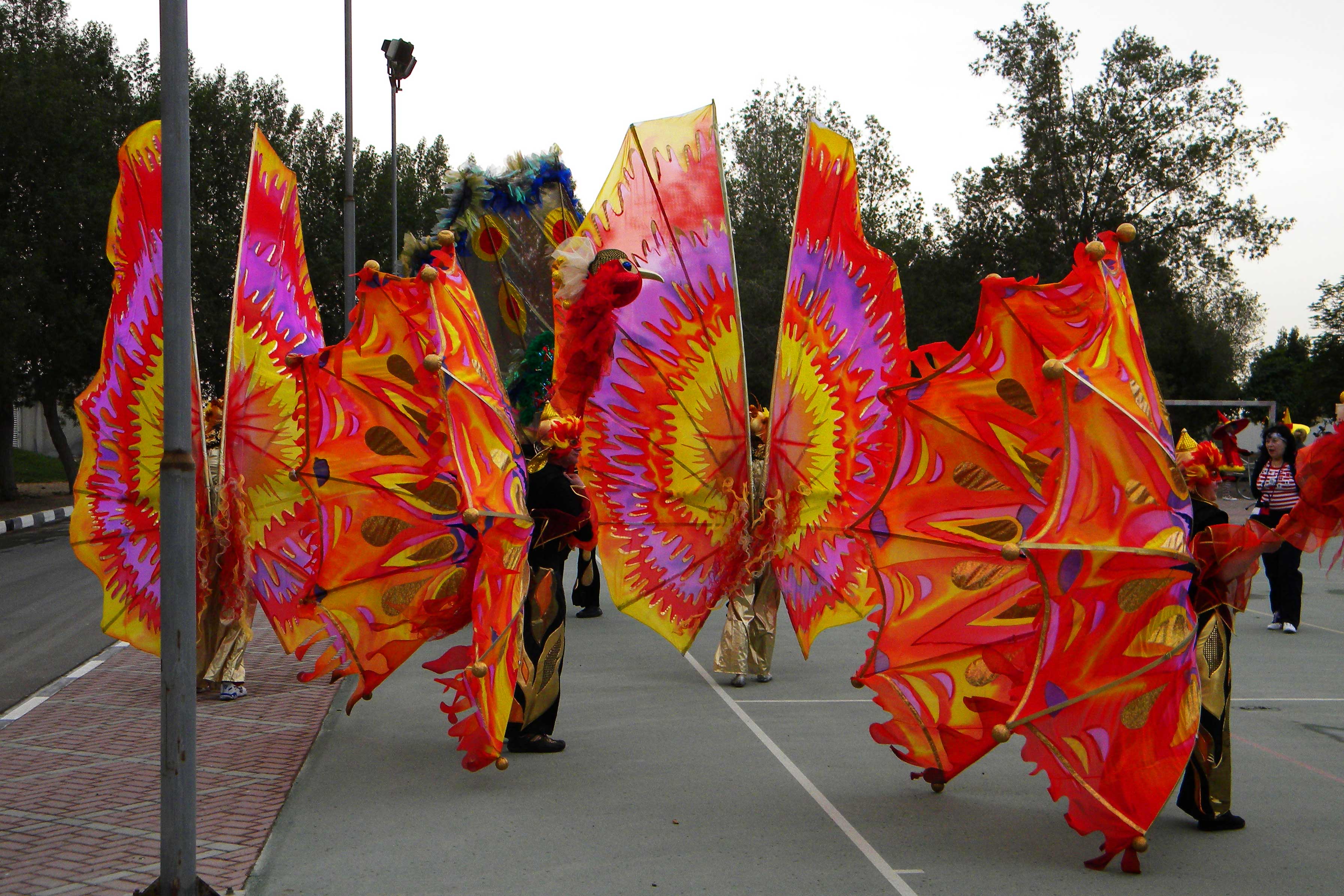 Карнавальные костюмы в технике батик (карнавал в Дубае)