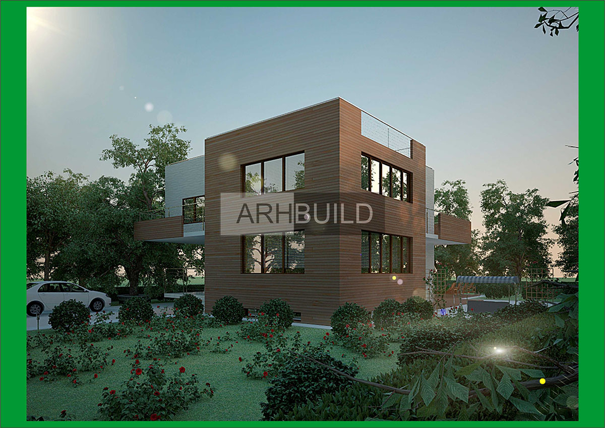 Энергосберегающий проект коттеджа, расположенный в г.Краснодар.