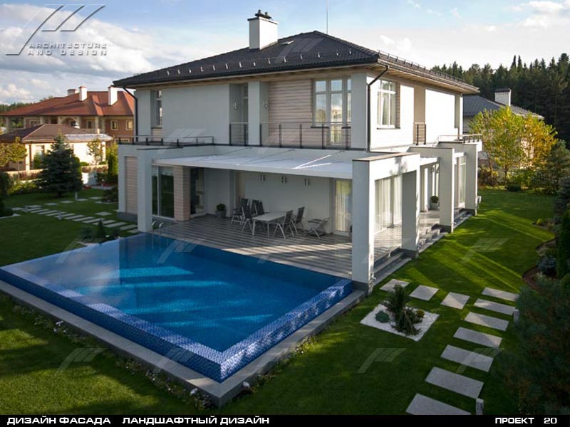 Дизайн фасада Ландшафтный дизайн  Москва "Бенилюкс"