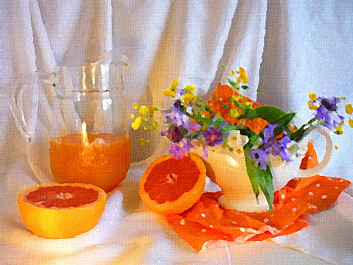 фотография написанная маслом