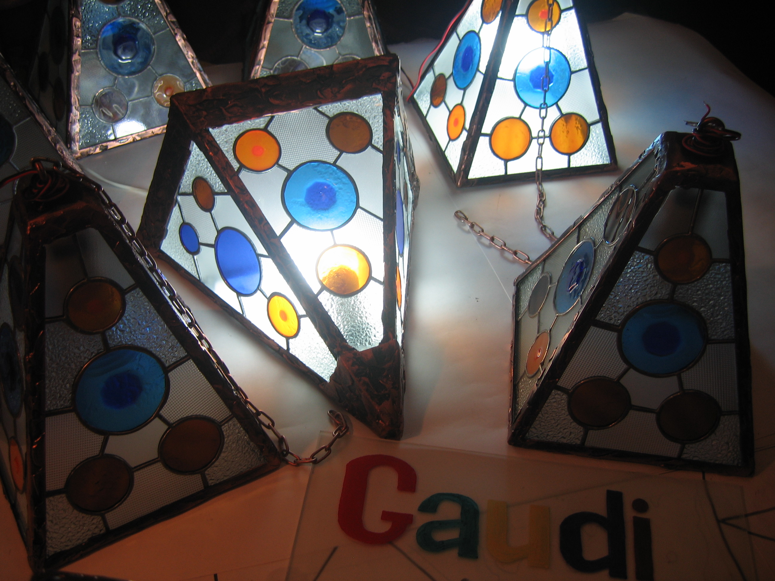 светильники " ГАУДИ " - фьюзинг, тиффани