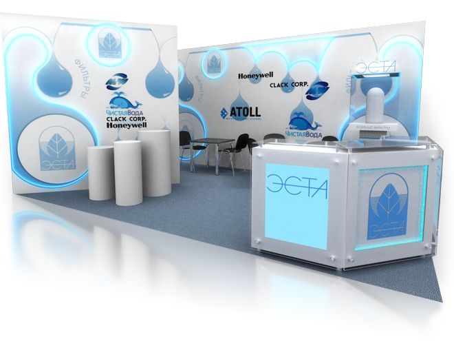 Разработка дизайна выставочного стенда для компании "Эста"