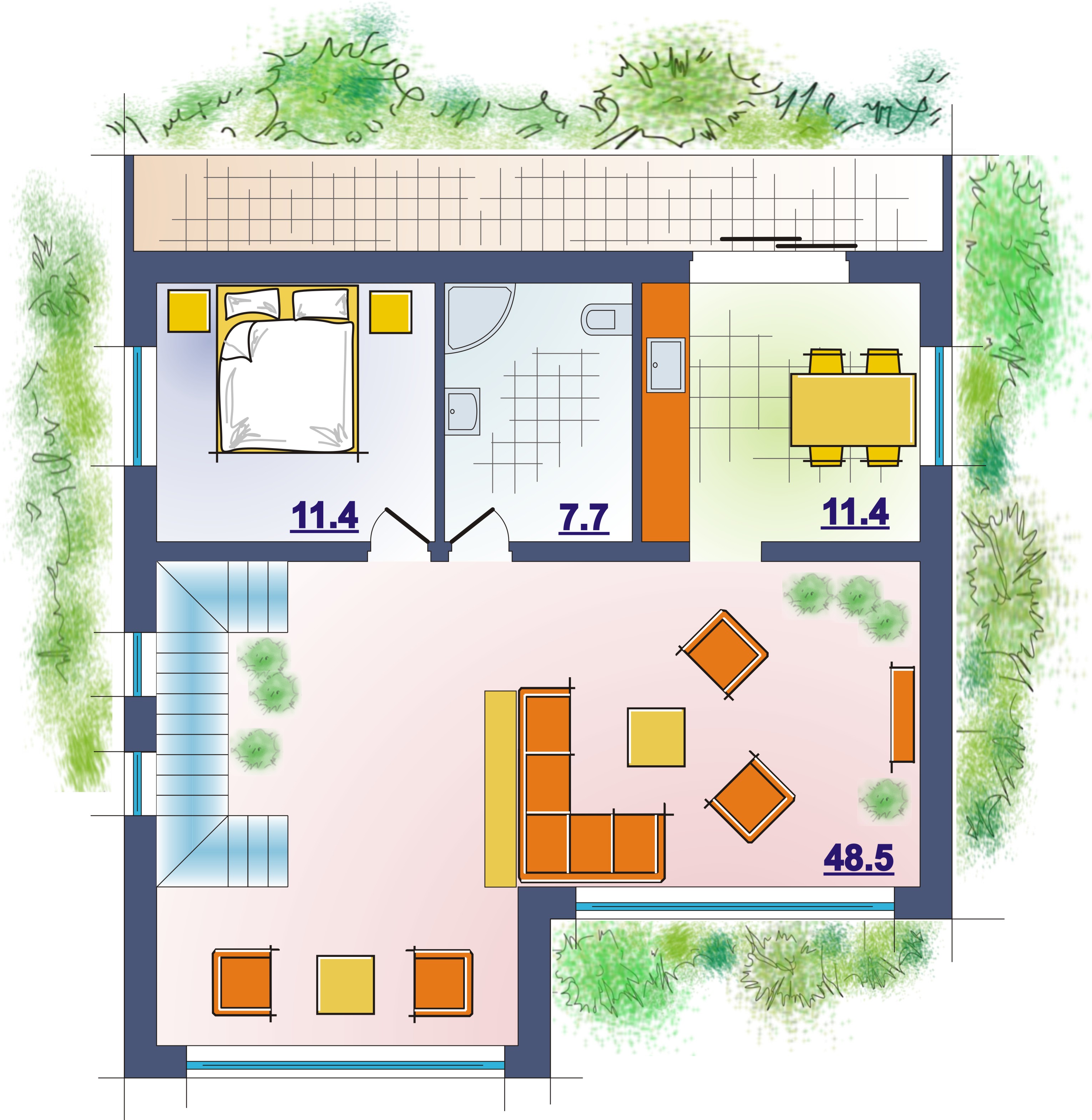 Частный дом, широкая балка, г.Новороссийск