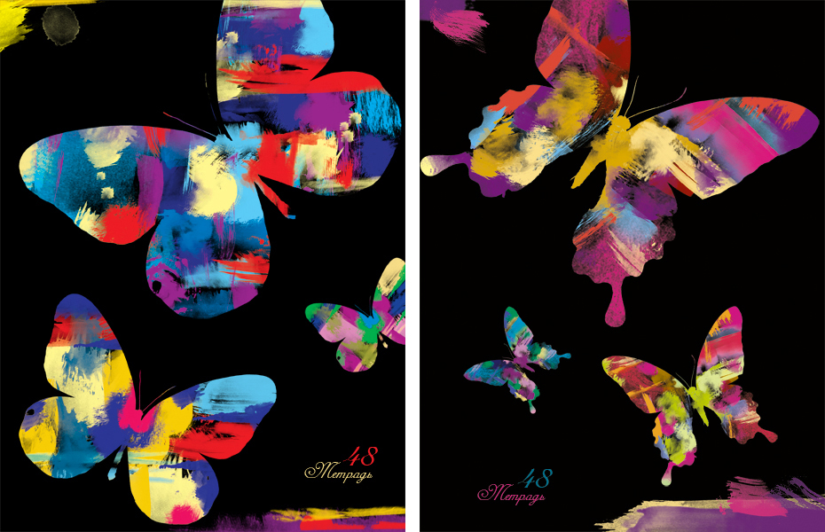 тетрадь серия "бабочки"