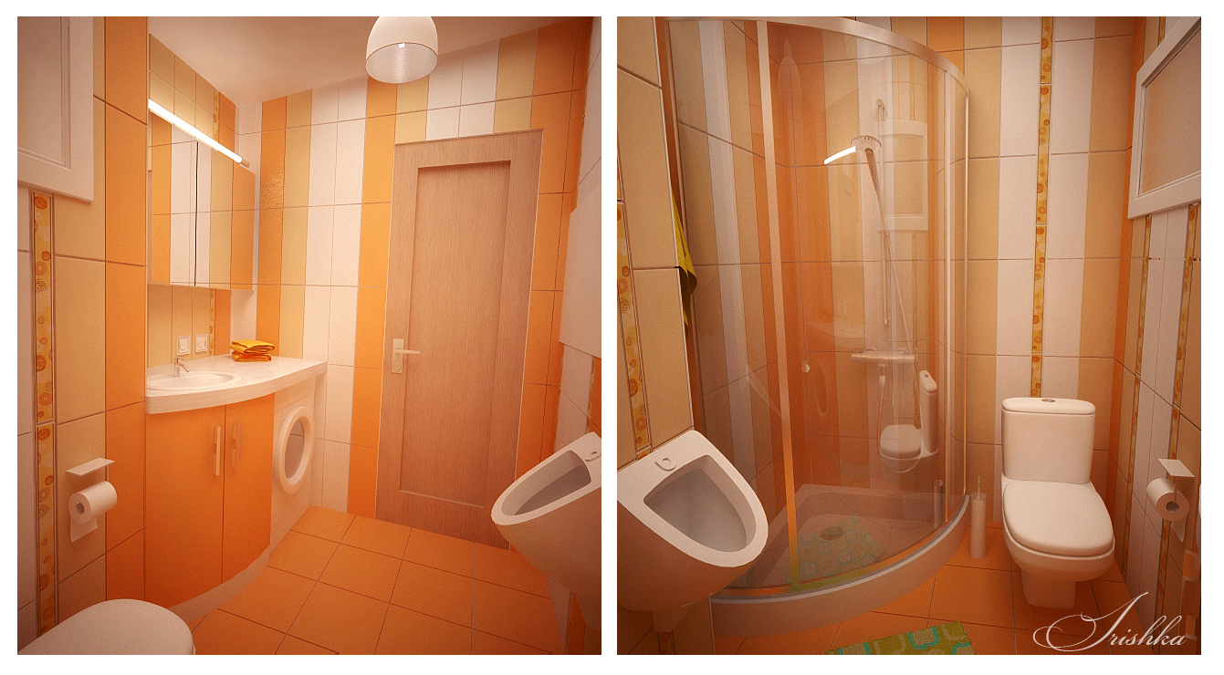 Дизайн санузла - 1 вариант