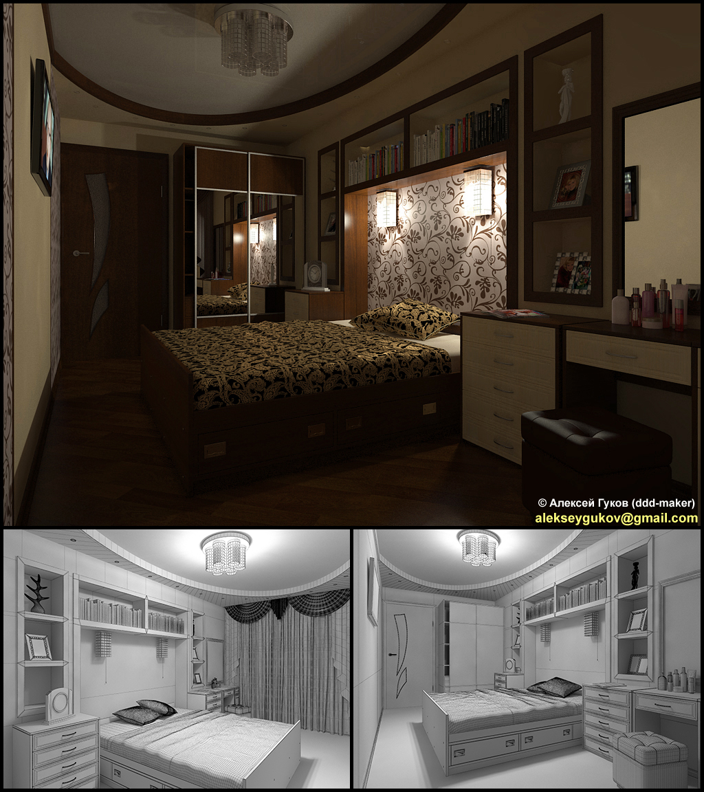 Спальня визуализация 7