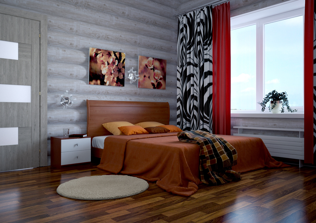 Коттедж второй этаж гостевая спальня