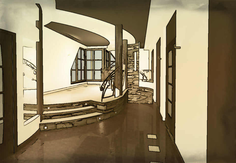 Эскиз ресторана Каскад