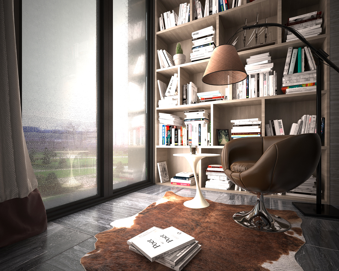 Интерьер зоны отдыха в доме