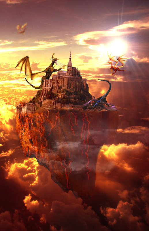 Коллаж "Остров Драконов"