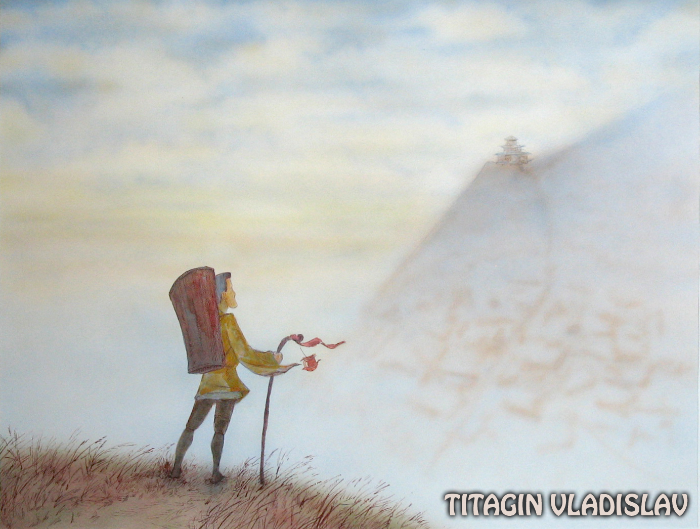 Эскиз к японской сказке "Храбрый Тасукэ"