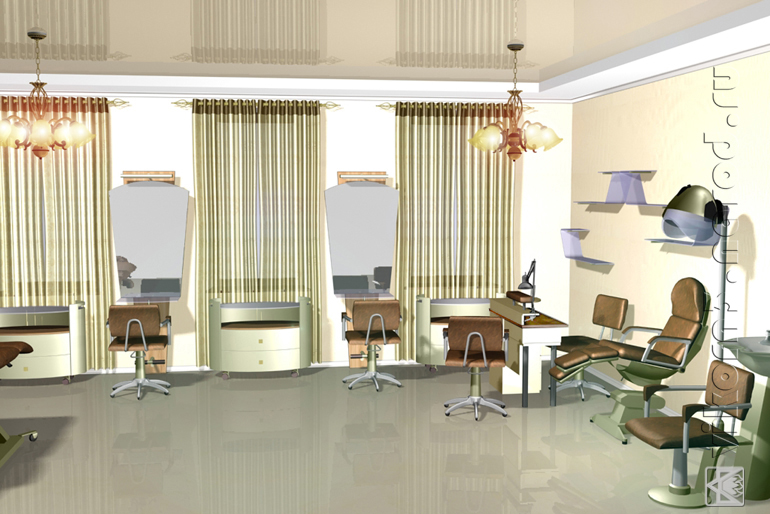 Интерьер салона красоты 2-й вариант