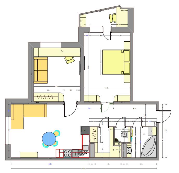 Планировочное решение для молодой семьи