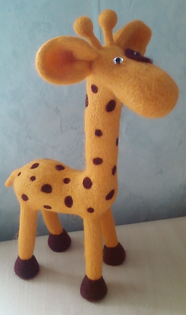 Жираф, войлок