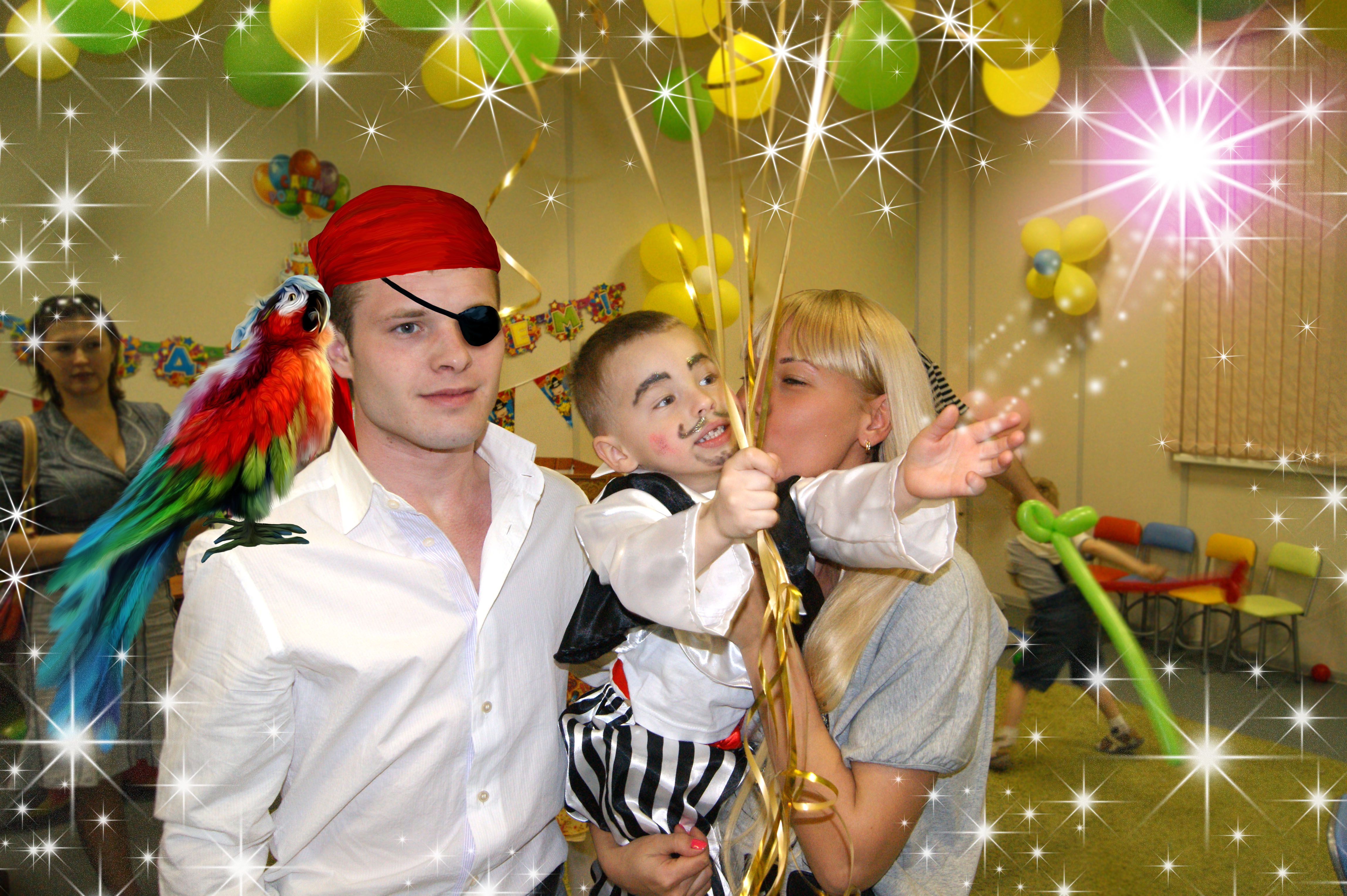 Пират-шоу фотоколлаж