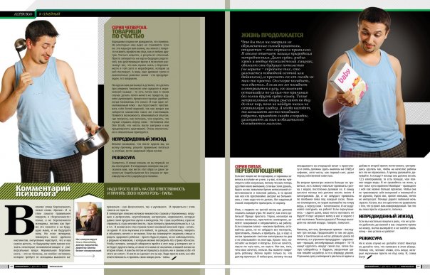 Разварот для мужского журнала