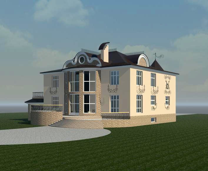 вариант оформления фасада 2