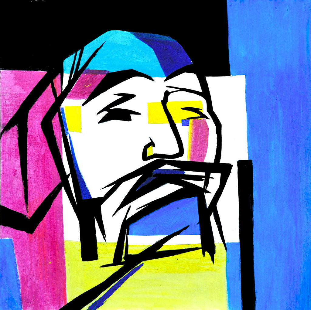 портрет.эскиз для гобелена